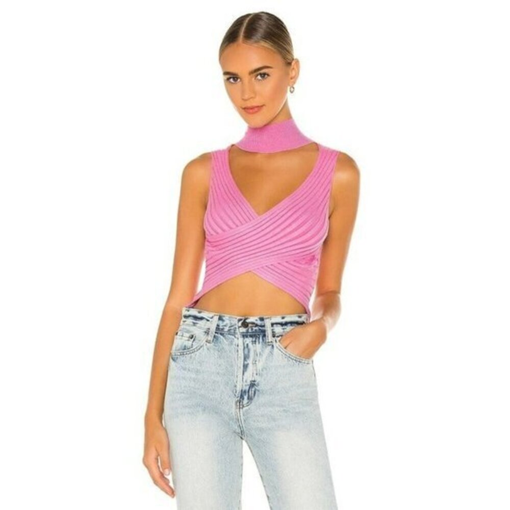 Superdown Alora Wrap Top - Pink